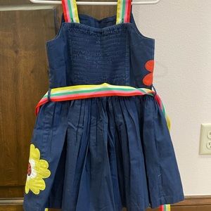 Mini Boden Navy dress with flowers